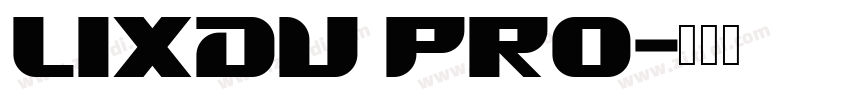 Lixdu Pro字体转换